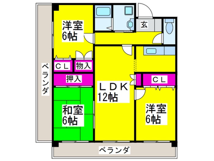 間取り図 メゾン北長尾