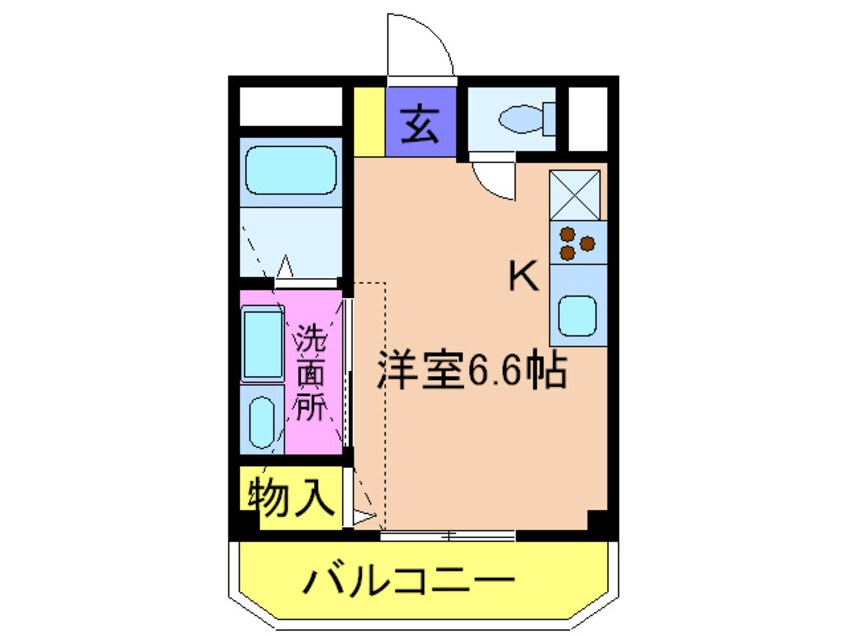 間取図 吉永ビル鼓が滝駅前