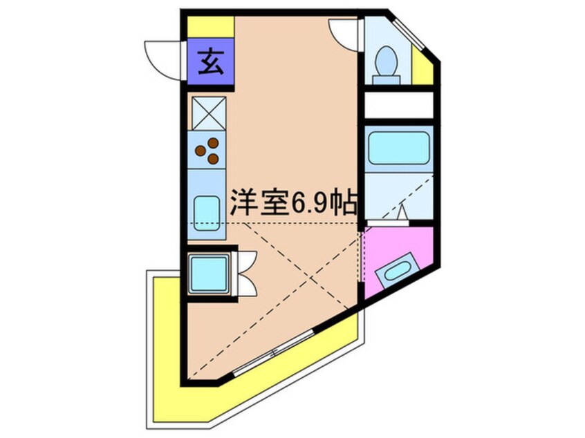 間取図 吉永ビル鼓が滝駅前