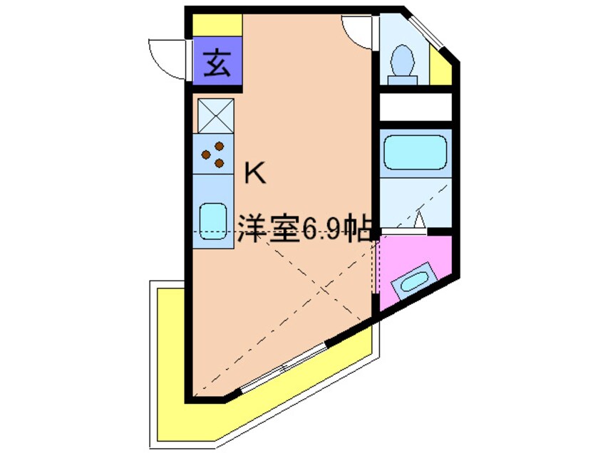 間取図 吉永ビル鼓が滝駅前