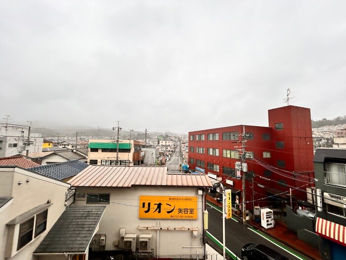 室内からの展望 吉永ビル鼓が滝駅前