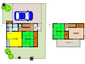 間取図 箕面３丁目借家