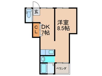 間取図 長居グランドハイツ