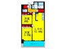 ＲＪＲ堺筋本町タワー(807) 2LDKの間取り