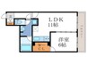 RESIDENCE京都府庁前 1LDKの間取り