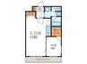 RESIDENCE京都府庁前 1LDKの間取り