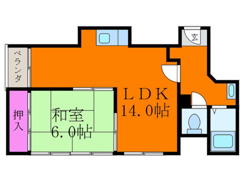 間取図 正雀ﾌﾟﾗｻﾞ