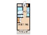 シェルマンション 1Kの間取り