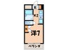 シェルマンション 1Kの間取り