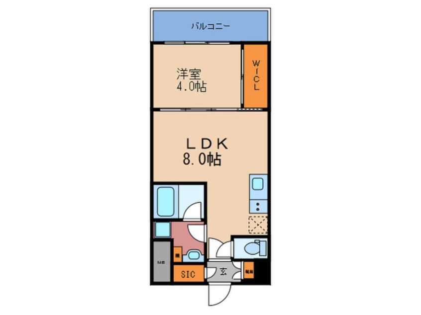 間取図 ブエナビスタ梅田ノース
