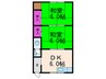 第二松栄荘 2DKの間取り