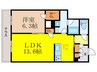 ｼｬｰﾒｿﾞﾝｽﾃｰｼﾞ茨木春日 1LDKの間取り
