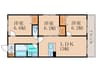 グリーンサム大久保Ⅱ 3LDKの間取り