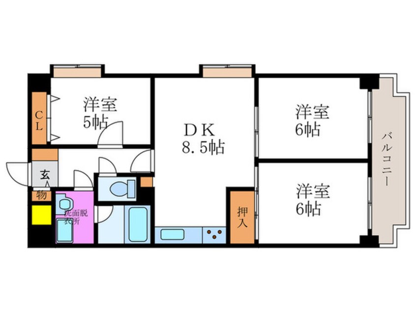 間取図 ソレイユ桂