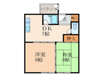 間取図 コーポ西川