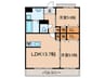 セラビ１１２ 2LDKの間取り