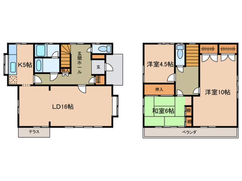 間取図 甲陽園西山町貸家