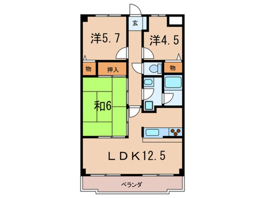 間取図 ココ西宮