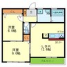 ミルグラシアス 2LDKの間取り