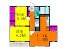 エルメゾン内本町 2LDKの間取り