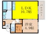 Cedar Hall Yamada One 1LDKの間取り