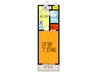 オレンジハウス２ 1Kの間取り