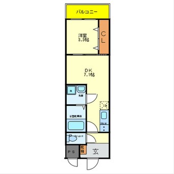 間取図 ルミエール久宝寺Ⅰ