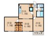 セント・アミュ－ 3DKの間取り