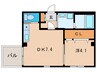 GENKI　ハウス 1DKの間取り