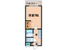 新都マンション 1Kの間取り