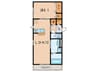 cremerie maison 1LDKの間取り