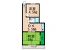 ＦＰ山下 2DKの間取り