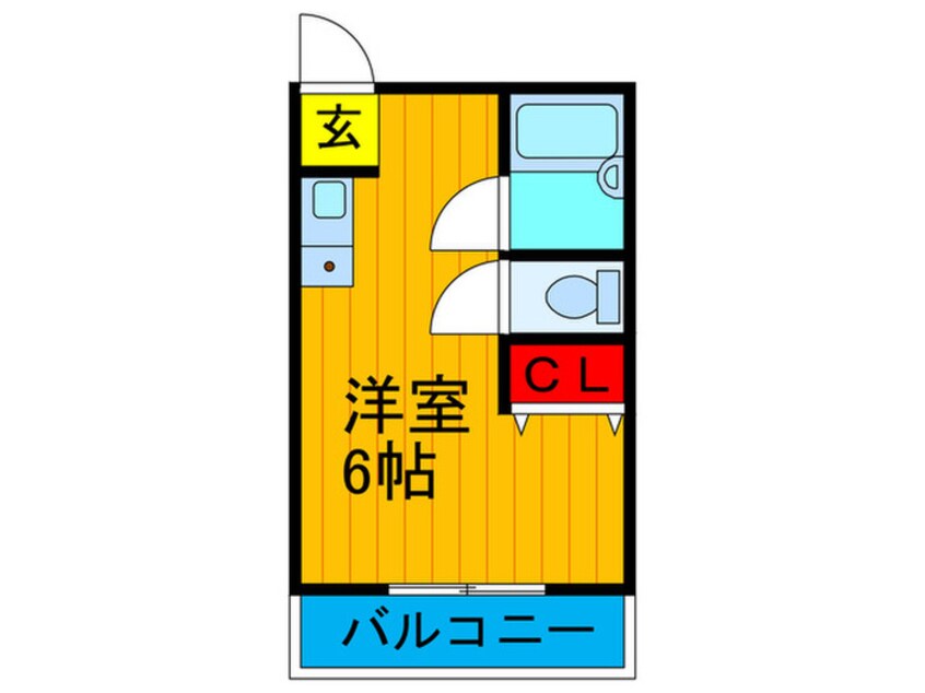 間取図 シャンティ中宮