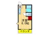シャンティ中宮 1Rの間取り