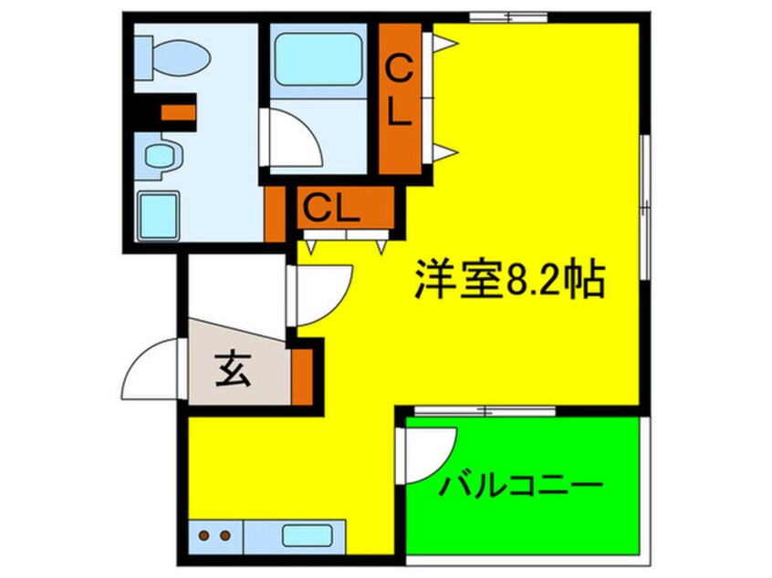 間取図 ワコ－レヴィ－タ月見山Ａ