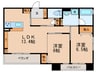 Lega梅北 2LDKの間取り