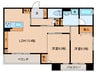 Lega梅北 2LDKの間取り