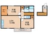 プランド－ル鴻池 2LDKの間取り