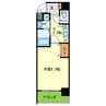 プレジオ中之島 1Kの間取り