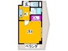 メゾン学園 1Kの間取り