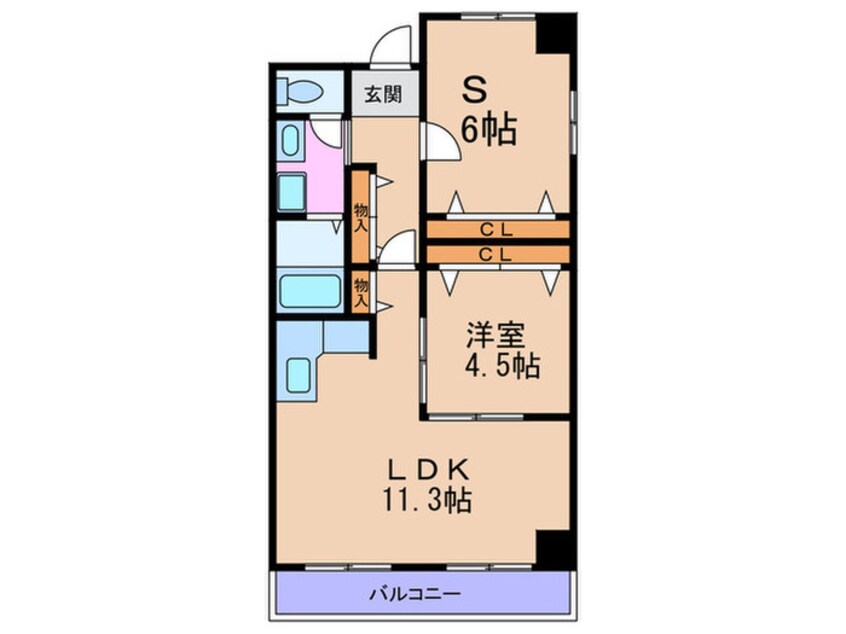 間取図 阪神ﾊｲｸﾞﾚｰﾄﾞﾏﾝｼｮﾝ７番館
