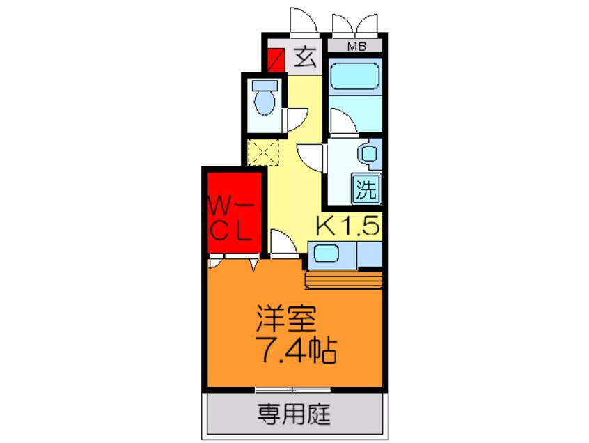 間取図 フジパレスフォンタ－ナⅡ番館