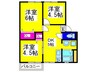 アーバン三宝 3DKの間取り