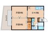 ジュネス片山 2DKの間取り