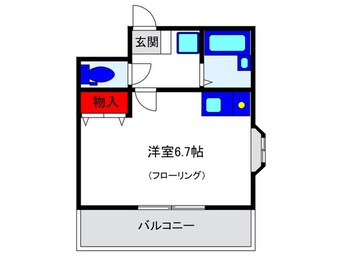 間取図 ＣＯＭＯＲＩＳＴＡＲ豊中