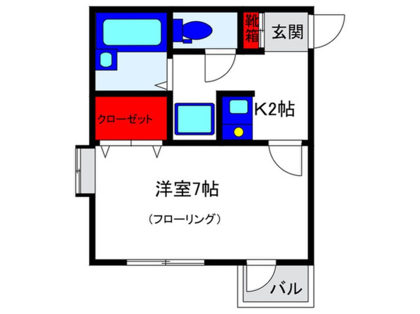 間取図 ＣＯＭＯＲＩＳＴＡＲ豊中