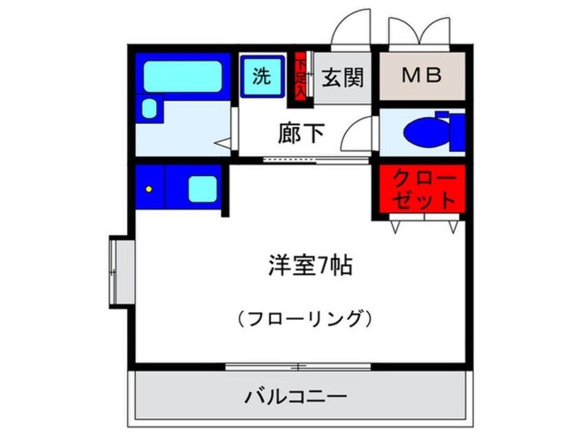 間取図 ＣＯＭＯＲＩＳＴＡＲ豊中