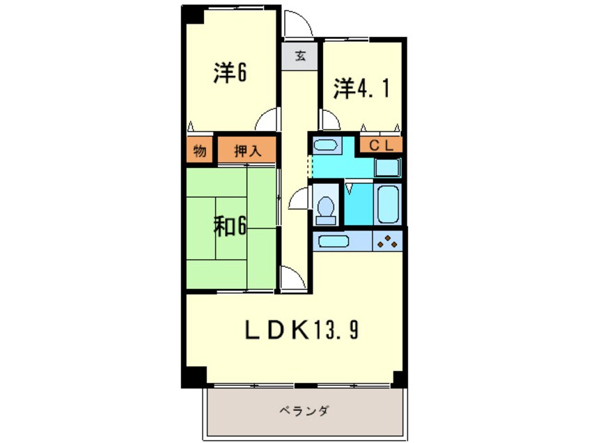 間取図 セゾン日野