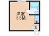 グランビルド東住吉 1Rの間取り