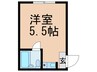 グランビルド東住吉 1Rの間取り